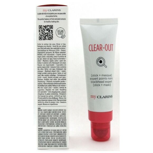 Clarins My Clarins Clear-Out Blackhead Expert 1.7oz Stick + .09oz Mask 1.8oz New - Picture 3 of 7